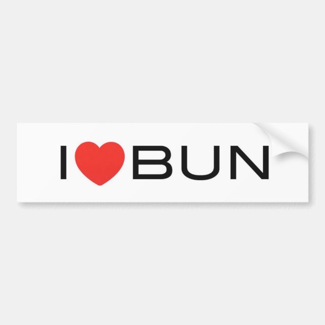 Adesivo Para Carro HeartBun (Frente)