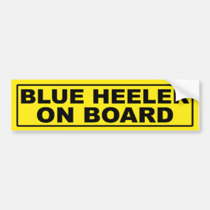 Adesivo Para Carro Heeler azul a bordo