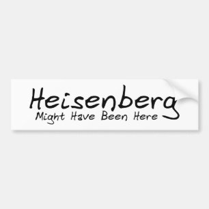 Adesivo Para Carro Heisenberg pôde ter sido aqui Bumpersticker