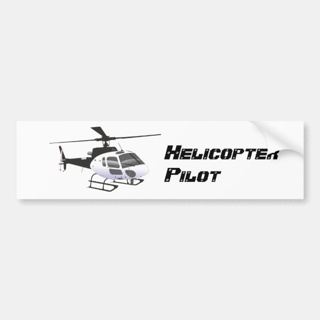 Adesivo Para Carro Helicopter Pilot Sticker (Frente)