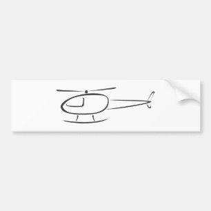 Adesivo Para Carro Helicóptero no estilo do desenho da abanada