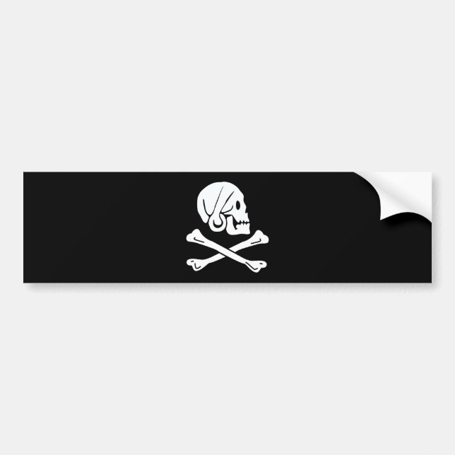 Adesivo Para Carro Henry All Flag Pirate Flag (Frente)