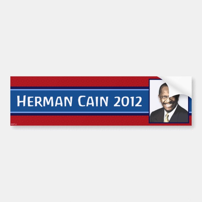 Adesivo Para Carro Herman Cain 2012 (Frente)