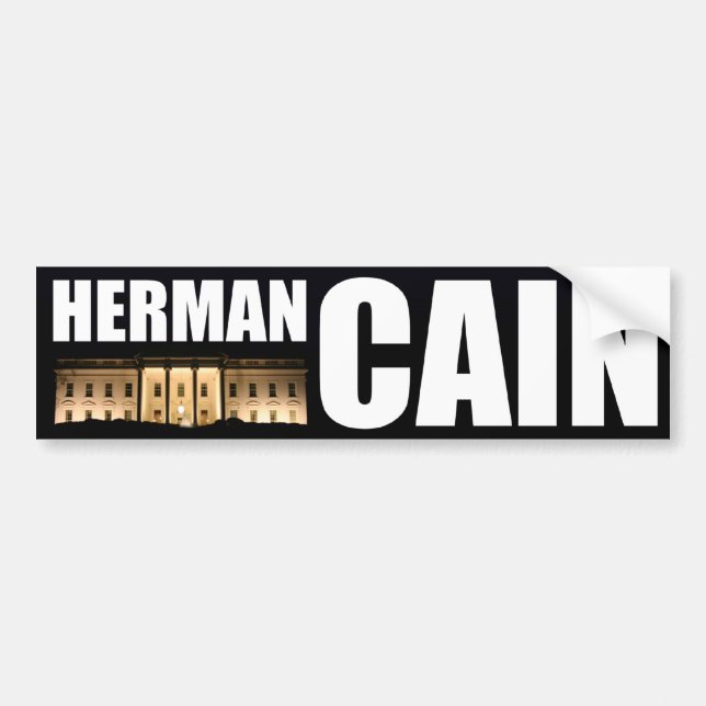 Adesivo Para Carro Herman Cain para o presidente (Frente)