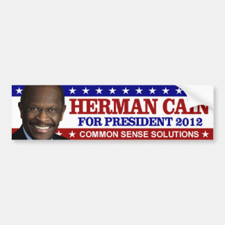 Adesivo Para Carro Herman Cain para o presidente 2012