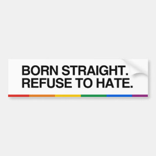 Adesivo Para Carro HETERO do nascer. RECUSAR O ÓDIO - .png