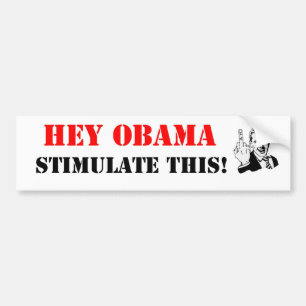 Adesivo Para Carro Hey Obama estimula este!