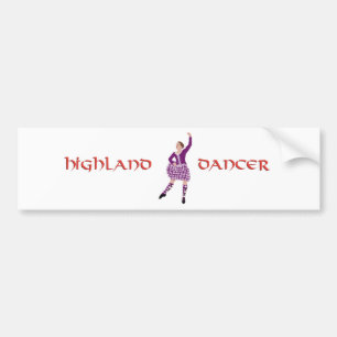 Adesivo Para Carro Highland Dancer Pink Aboyne