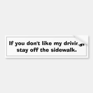 Adesivo Para Carro Hilarious Dirigindo Humor Sticker: Aviso de Sidewa