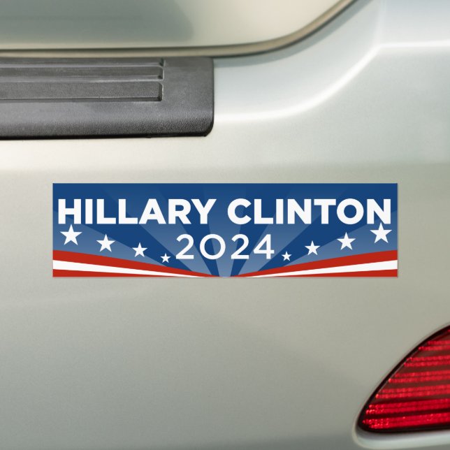 Adesivo Para Carro Hillary Clinton 2024 Hillary 2024 (No carro)