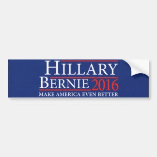 Adesivo Para Carro Hillary Clinton Bernie Sanders Bumper Sticker 2016