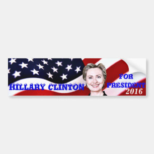 Adesivo Para Carro Hillary Clinton para o Presidente 2016_