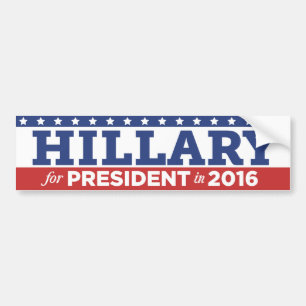 Adesivo Para Carro Hillary Clinton para o presidente autocolante no