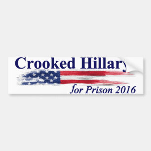 Adesivo Para Carro Hillary curvada para a prisão 2016