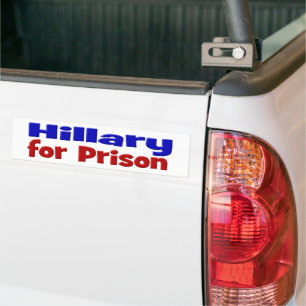 Adesivo Para Carro Hillary for Prison Red & Blue