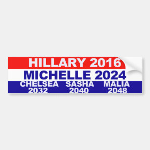 Adesivo Para Carro Hillary, Michelle, Chelsea, Sasha, Malia