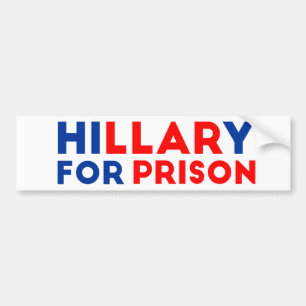 Adesivo Para Carro Hillary para a prisão