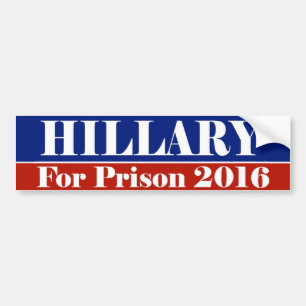 Adesivo Para Carro HILLARY para a prisão 2016