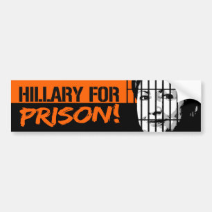 Adesivo Para Carro Hillary para a prisão - .png