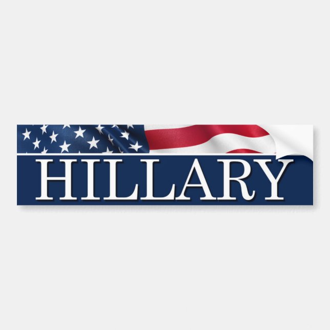 Adesivo Para Carro Hillary para o presidente 2016 (Frente)