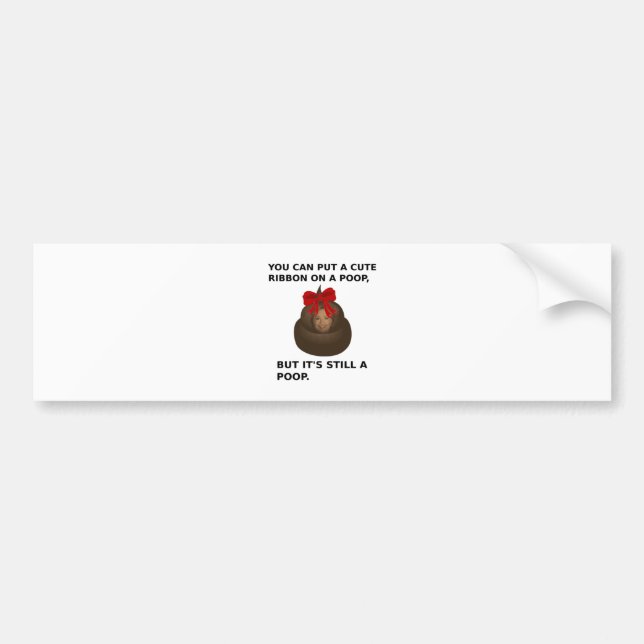 Adesivo Para Carro Hillary Poop (Frente)