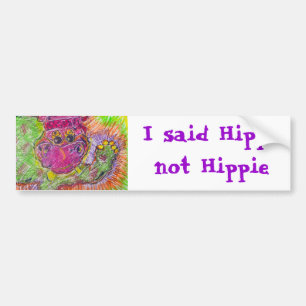 Adesivo Para Carro Hipopótamo do Hippie de Hippiepotamos