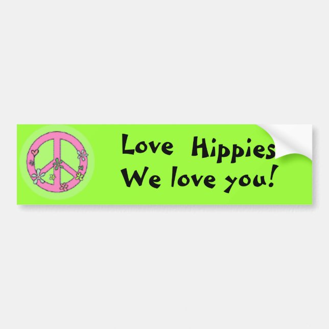 Adesivo Para Carro Hippys do amor! (Frente)