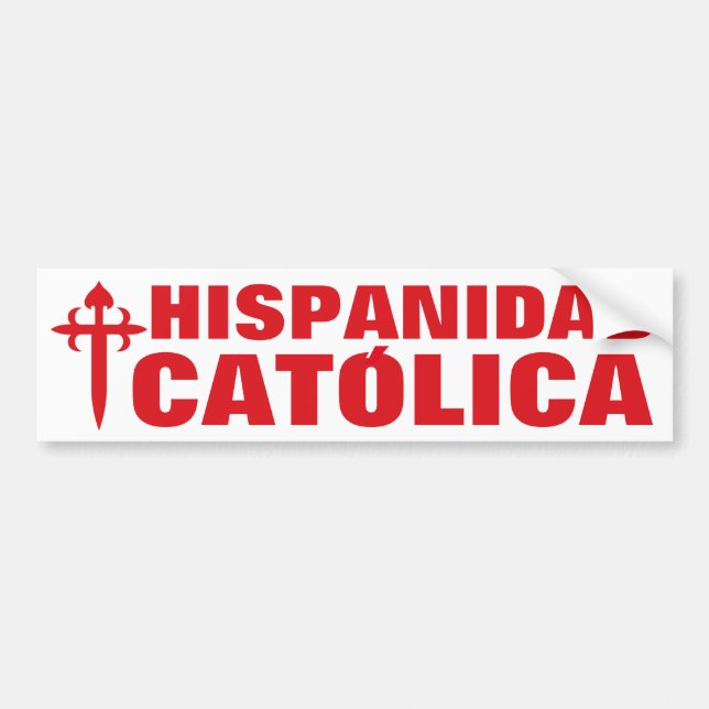 ADESIVO PARA CARRO HISPANIDAD CATOLICA (Frente)