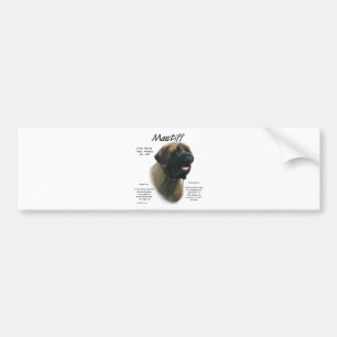 Adesivo Para Carro Histórico de Mastiff Apricot