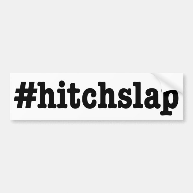 Adesivo Para Carro #hitchslap " (Frente)