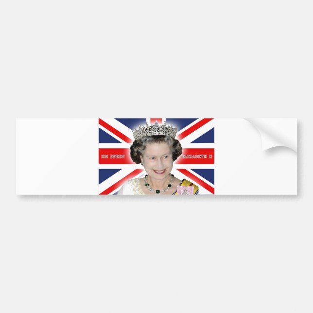Adesivo Para Carro HM rainha Elizabeth II - pro foto (Frente)