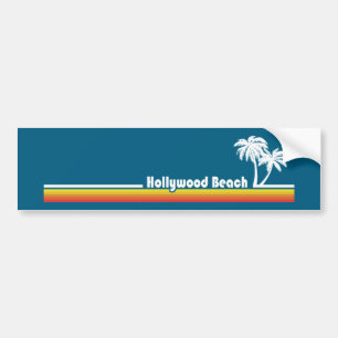 Adesivo Para Carro Hollywood Beach Flórida