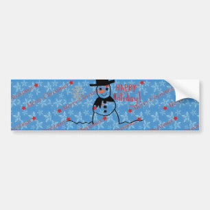 Adesivo Para Carro Homem de neve