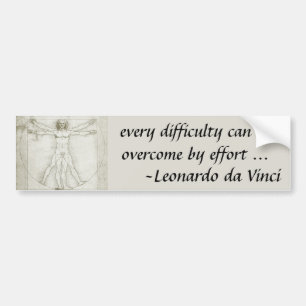 Adesivo Para Carro Homem Vitruviano por Leonardo da Vinci