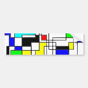 Adesivo Para Carro Homenagem Aleatória A Mondrian