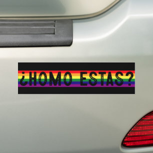 Adesivo Para Carro Homo Está Espanhol Orgulho gay LGBTQ Mês
