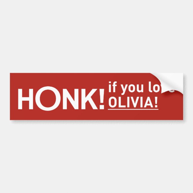ADESIVO PARA CARRO "HONK! " (Frente)