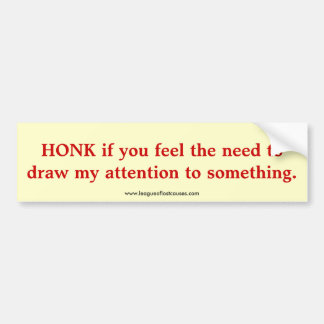Adesivo Para Carro "Honk" bumper sticker