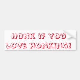 Adesivo Para Carro Honk If You Love Puns!