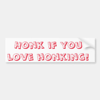 Adesivo Para Carro Honk If You Love Puns!