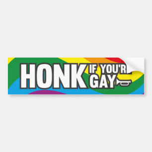 Adesivo Para Carro Honk if you're Gay