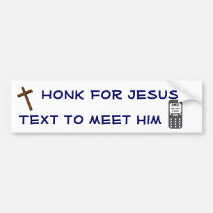 Adesivo Para Carro Honk para Jesus