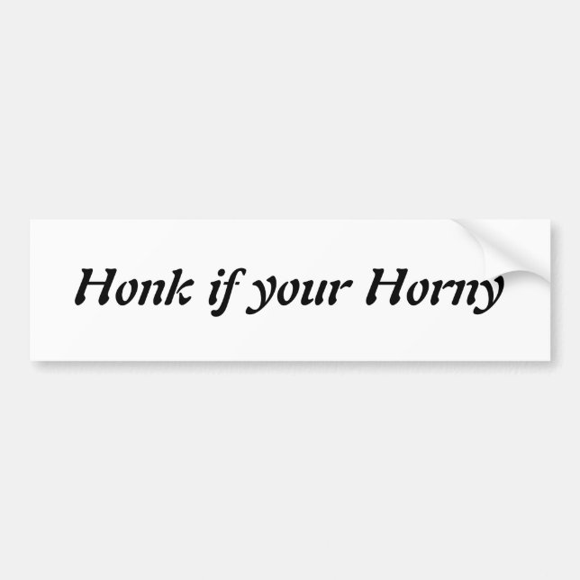 Adesivo Para Carro Honk se seu horny personalizado (Frente)