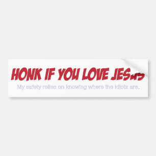 Adesivo Para Carro Honk se seu um idiota:)