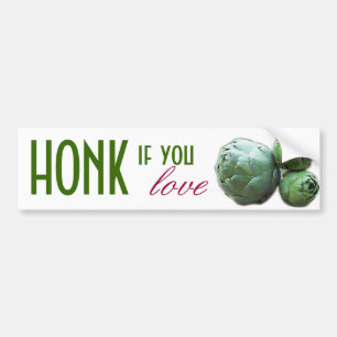 Adesivo Para Carro HONK se você ama alcachofras - autocolante no