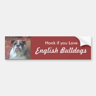 Adesivo Para Carro Honk se você ama buldogues ingleses