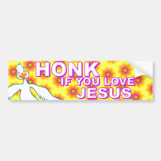 Adesivo Para Carro Honk se você ama Jesus!