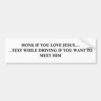 ADESIVO PARA CARRO HONK SE VOCÊ AMA JESUS…. … TEXTO QUANDO DRIVIN…