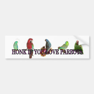 Adesivo Para Carro Honk se você ama papagaios