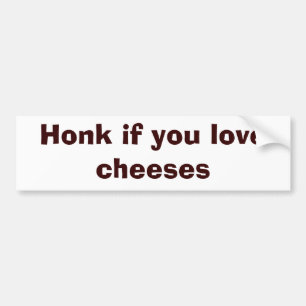 Adesivo Para Carro Honk se você ama queijos
